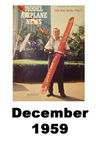  Model Airplane news cover for December of 1959 