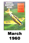  Model Airplane news cover for March of 1960 