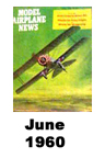  Model Airplane news cover for June of 1960 