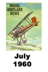  Model Airplane news cover for July of 1960 