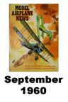  Model Airplane news cover for September of 1960 