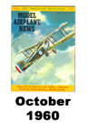  Model Airplane news cover for October of 1960 