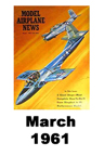  Model Airplane news cover for March of 1961 