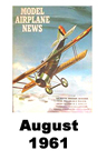  Model Airplane news cover for August of 1961 