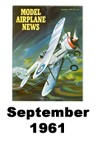  Model Airplane news cover for September of 1961 