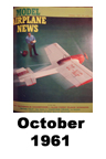  Model Airplane news cover for October of 1961 