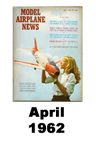  Model Airplane news cover for April of 1962 