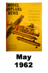 Model Airplane news cover for May of 1962 