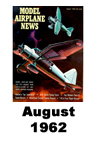  Model Airplane news cover for August of 1962 