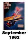  Model Airplane news cover for September of 1962 