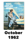  Model Airplane news cover for October of 1962 