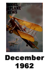  Model Airplane news cover for December of 1962 