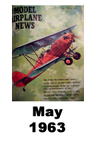  Model Airplane news cover for May of 1963 