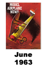  Model Airplane news cover for June of 1963 