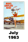  Model Airplane news cover for July of 1963 