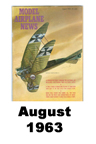  Model Airplane news cover for August of 1963 
