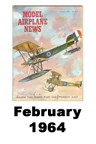  Model Airplane news cover for February of 1964 