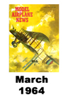  Model Airplane news cover for March of 1964 