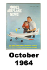  Model Airplane news cover for October of 1964 