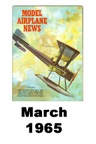  Model Airplane news cover for March of 1965 