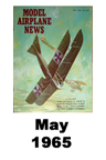  Model Airplane news cover for May of 1965 