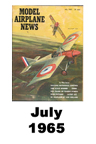  Model Airplane news cover for July of 1965 
