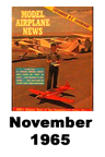  Model Airplane news cover for November of 1965 