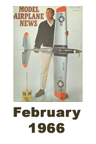  Model Airplane news cover for February of 1966 