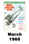  Model Airplane news cover for March of 1966 