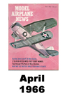  Model Airplane news cover for April of 1966 