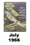  Model Airplane news cover for July of 1966 