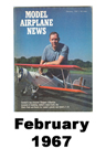  Model Airplane news cover for February of 1967 