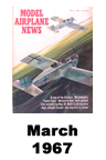  Model Airplane news cover for March of 1967 