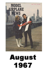  Model Airplane news cover for August of 1967 