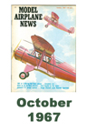  Model Airplane news cover for October of 1967 