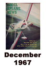  Model Airplane news cover for December of 1967 