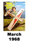  Model Airplane news cover for March of 1968 