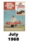  Model Airplane news cover for July of 1968