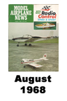  Model Airplane news cover for August of 1968 