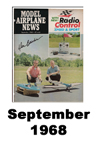  Model Airplane news cover for September of 1968 
