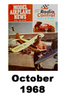  Model Airplane news cover for October of 1968 