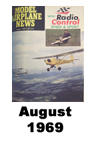  Model Airplane news cover for August of 1969 