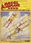 Model Airplane News Cover for April, 1932 by Jo Kotula Sopwith Triplane 