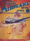 Model Airplane News Cover for April, 1934 by Jo Kotula Douglas DC-1 (and DC-2 and DC-3) 
