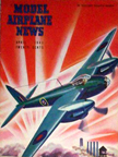 Model Airplane News Cover for April, 1943 by Jo Kotula deHaviland Mosquito 