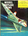 Model Airplane News Cover for April, 1954 by Jo Kotula Douglas F4D Skyray 