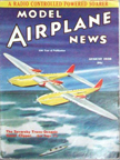 Model Airplane News Cover for August,1938 by Jo Kotula Seversky Transoceanic Clipper 