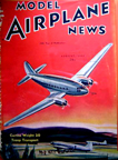Model Airplane News Cover for August, 1941 by Jo Kotula Curtiss-Wright CW-20/C-46 Commando 