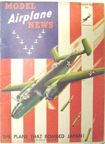 Model Airplane News Cover for August, 1942 by Jo Kotula North American B-25 Mitchell 