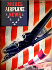 Model Airplane News Cover for August, 1944 by Jo Kotula Boeing B-17 Flying Fortress 